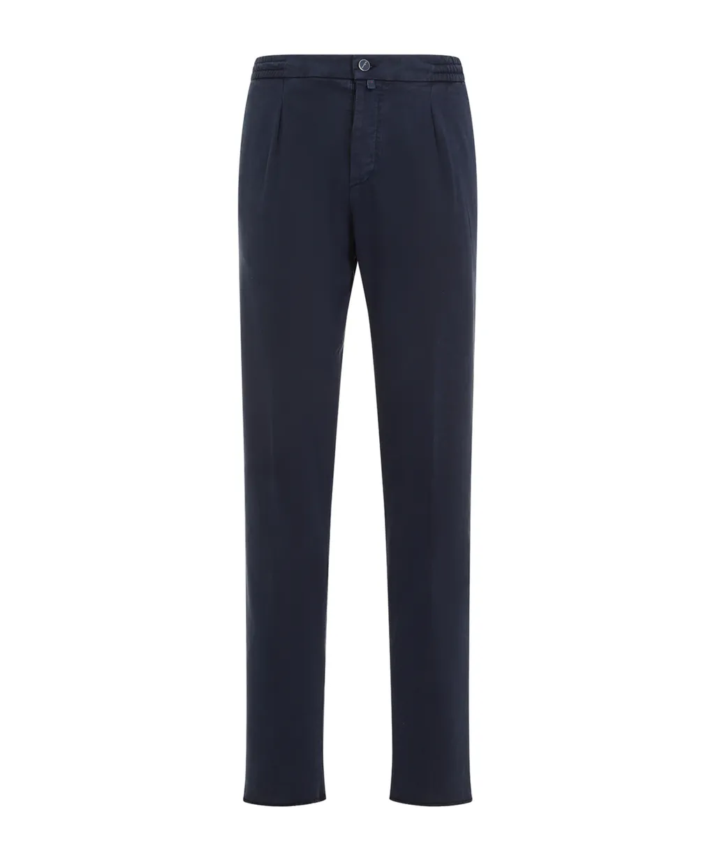 Pleated Detail Straight Leg Trousers