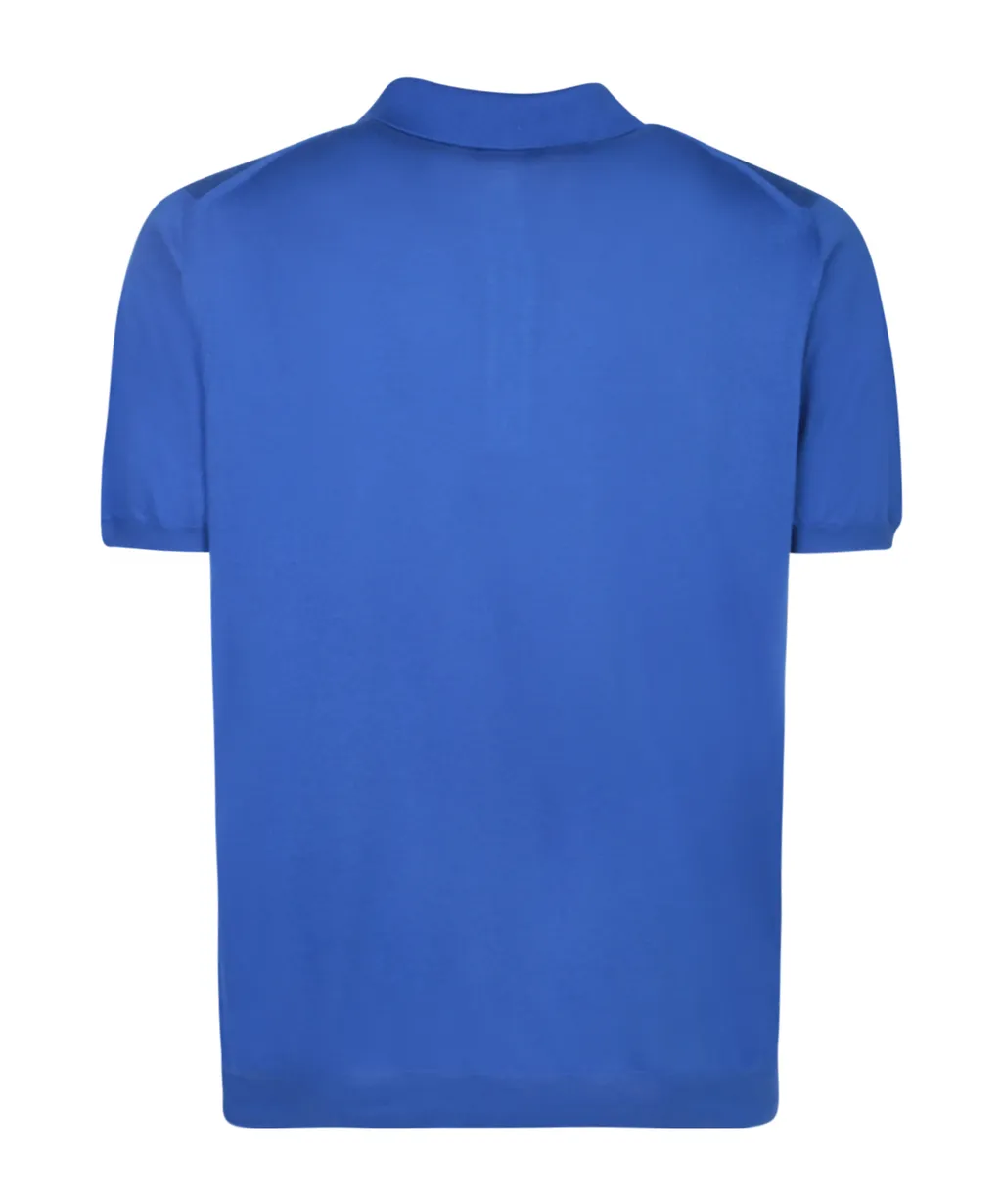 Fine-Knitted Polo Shirt