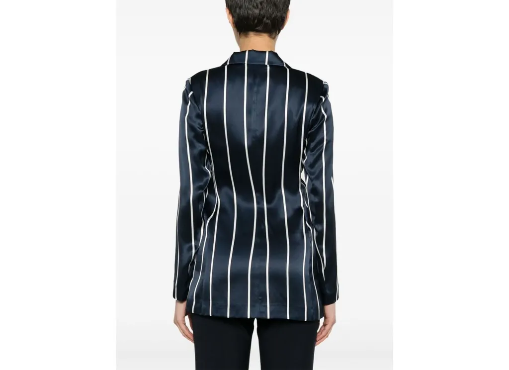 Striped Satin Blazer