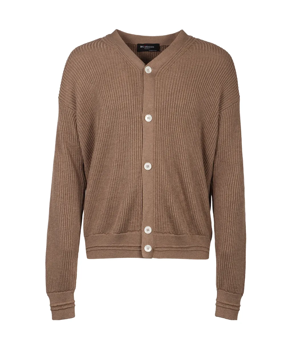 V-Neck Knitted Cardigan