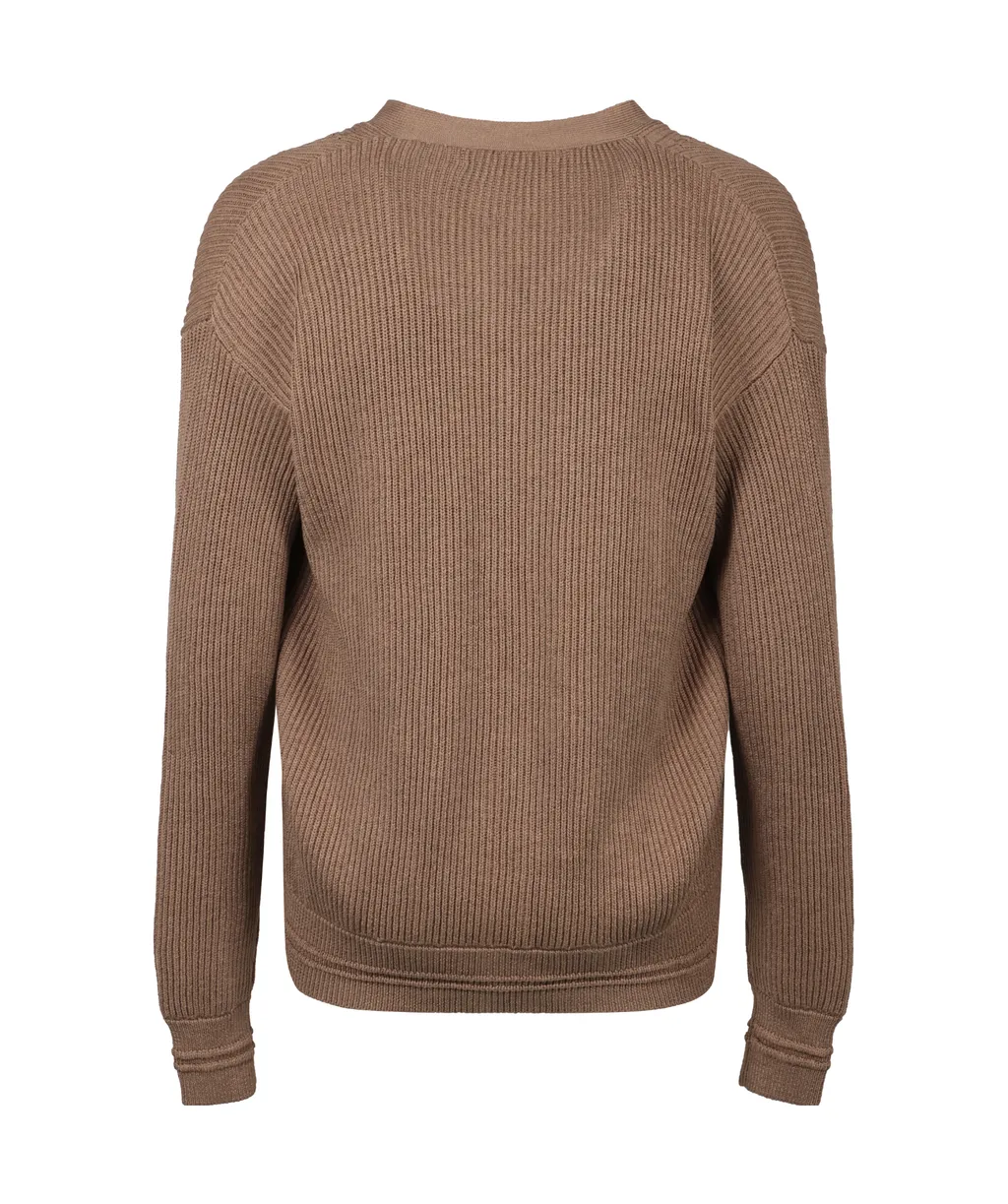 V-Neck Knitted Cardigan