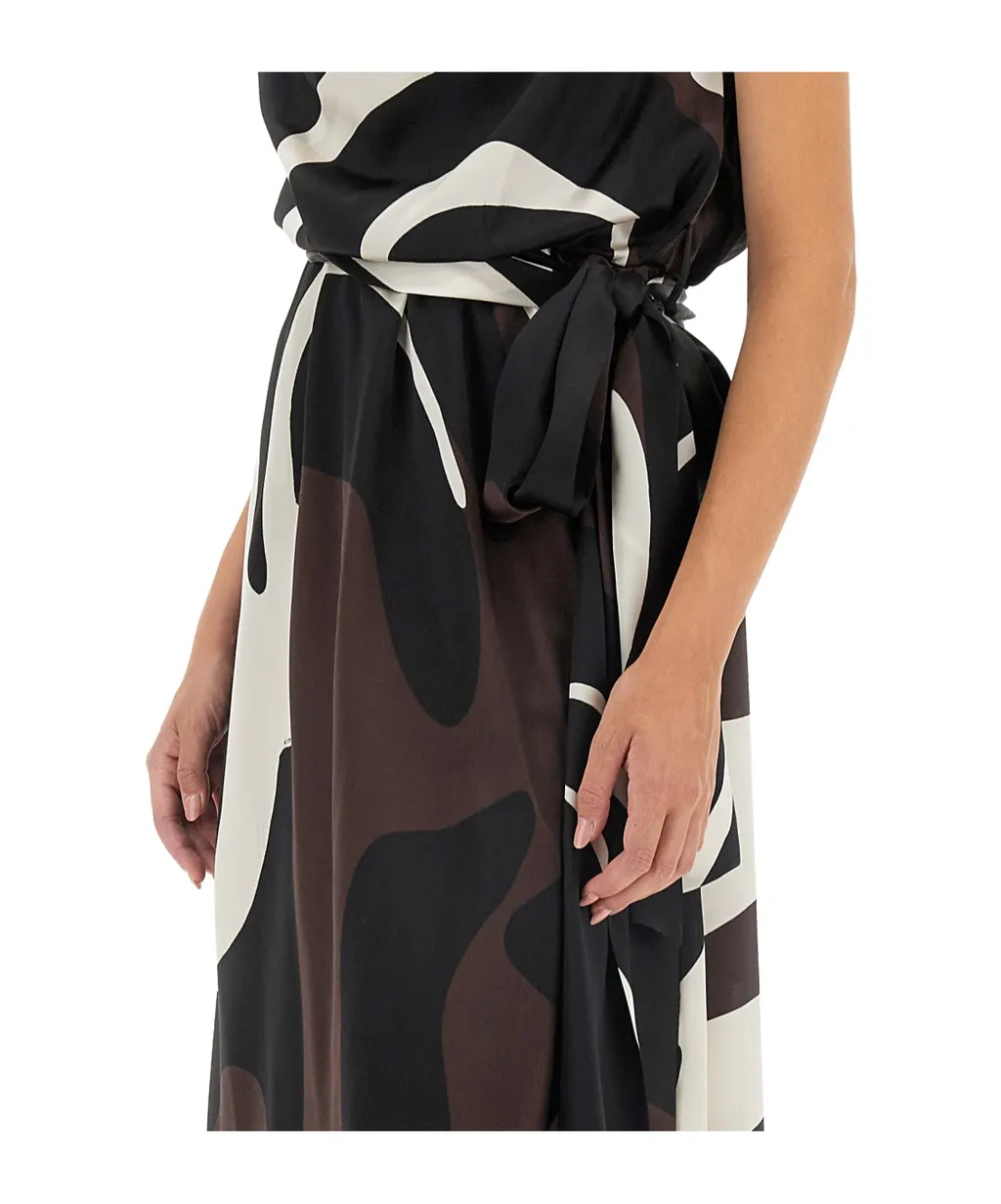 Printed Elegant Midi Dress