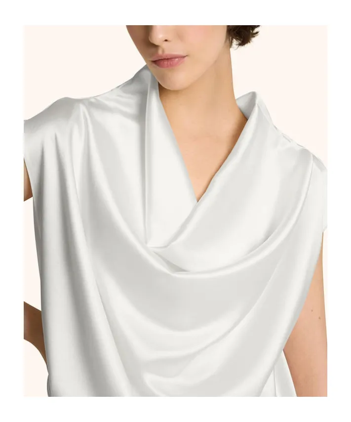 Draped Collar Top