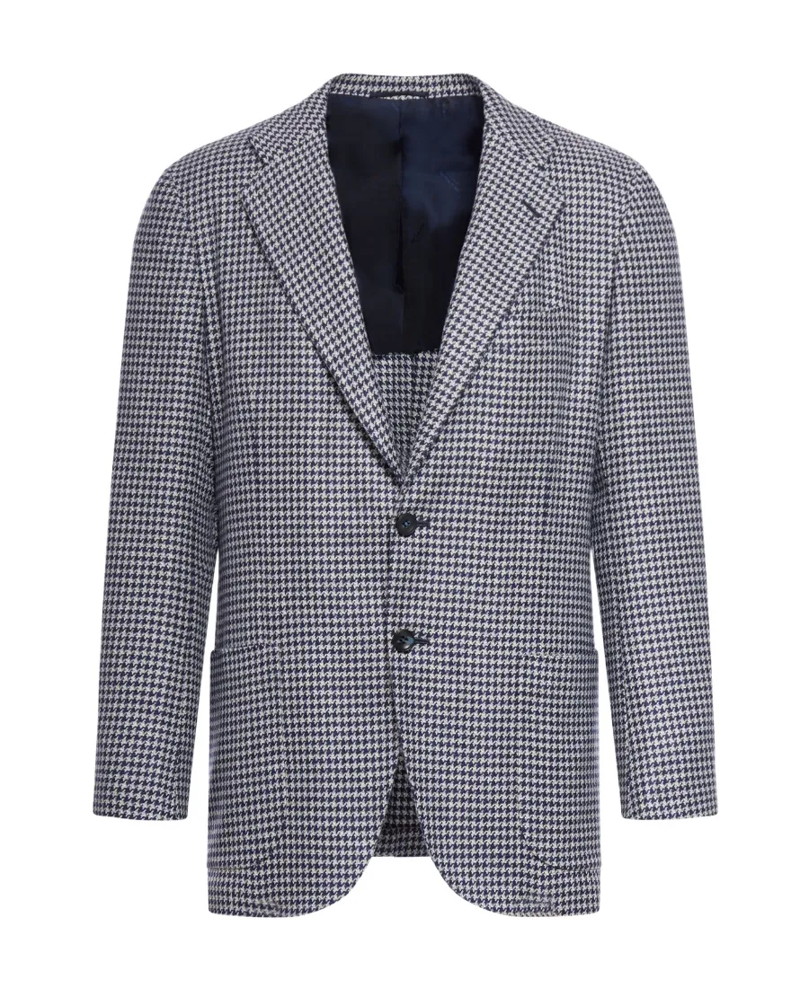 Houndstooth-Print Blazer