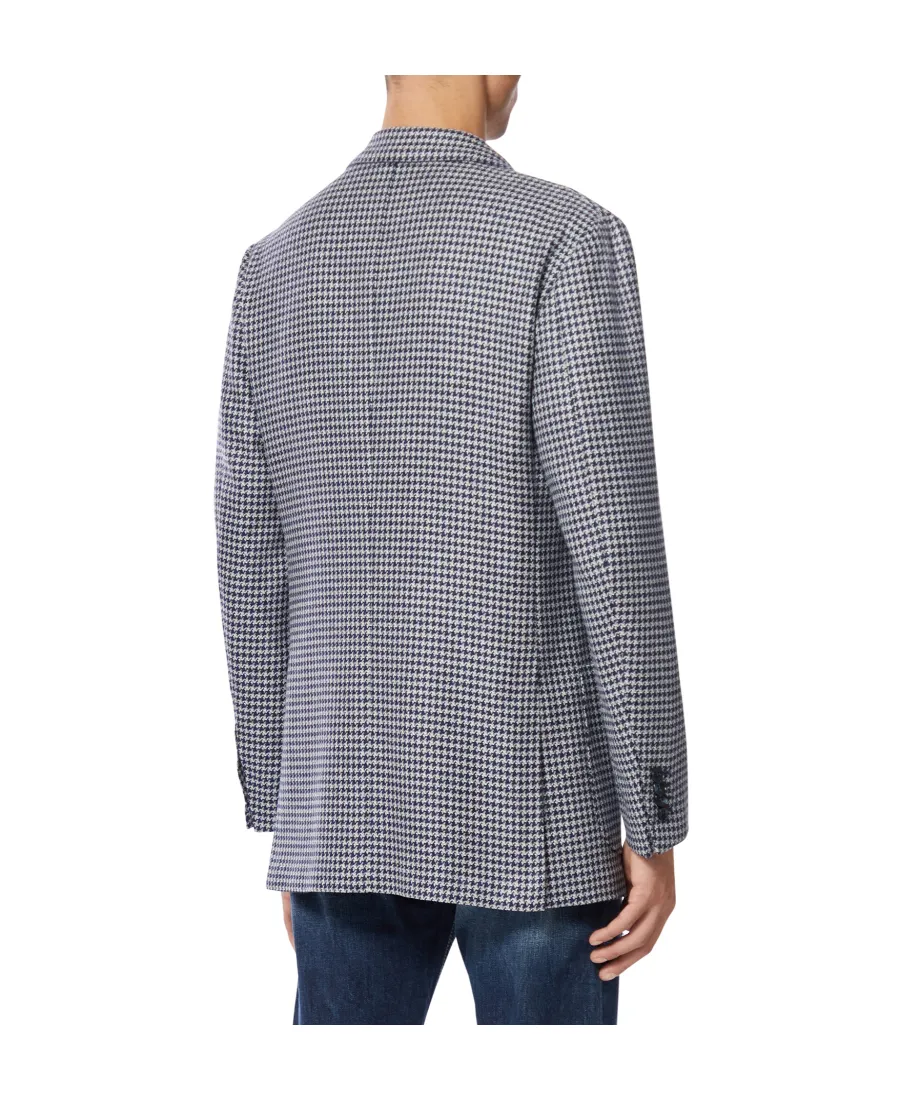 Houndstooth-Print Blazer