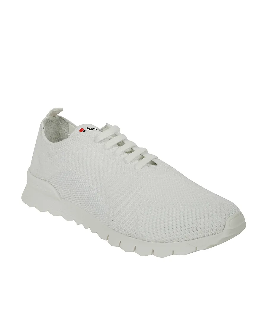Logo-Embroidered Knit Sneakers