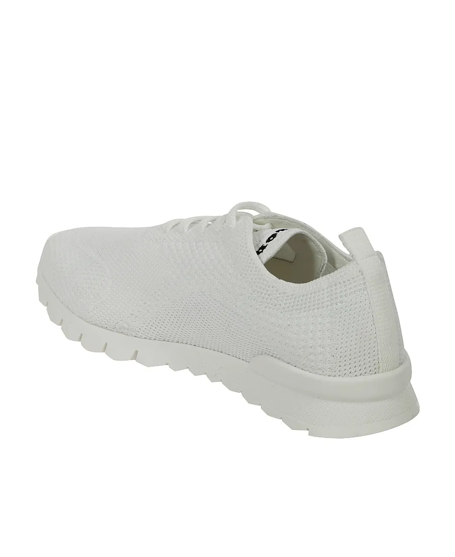 Logo-Embroidered Knit Sneakers
