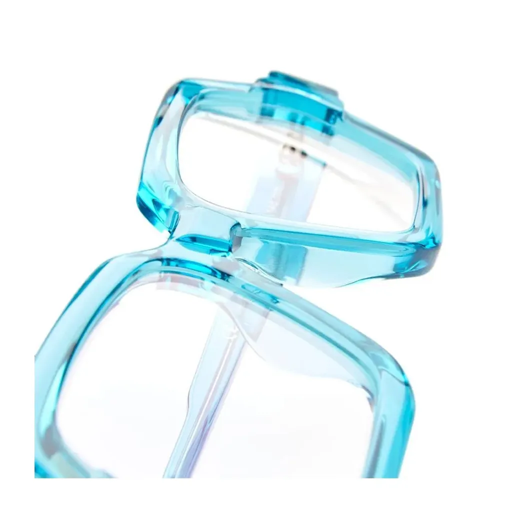 K38 Geometric-Frame Glasses
