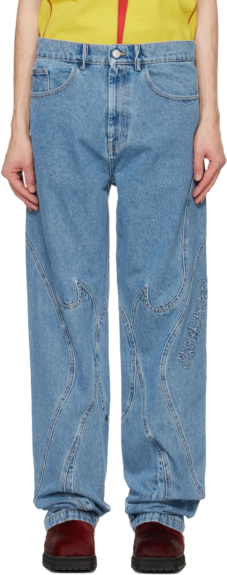 Panelled Jeans