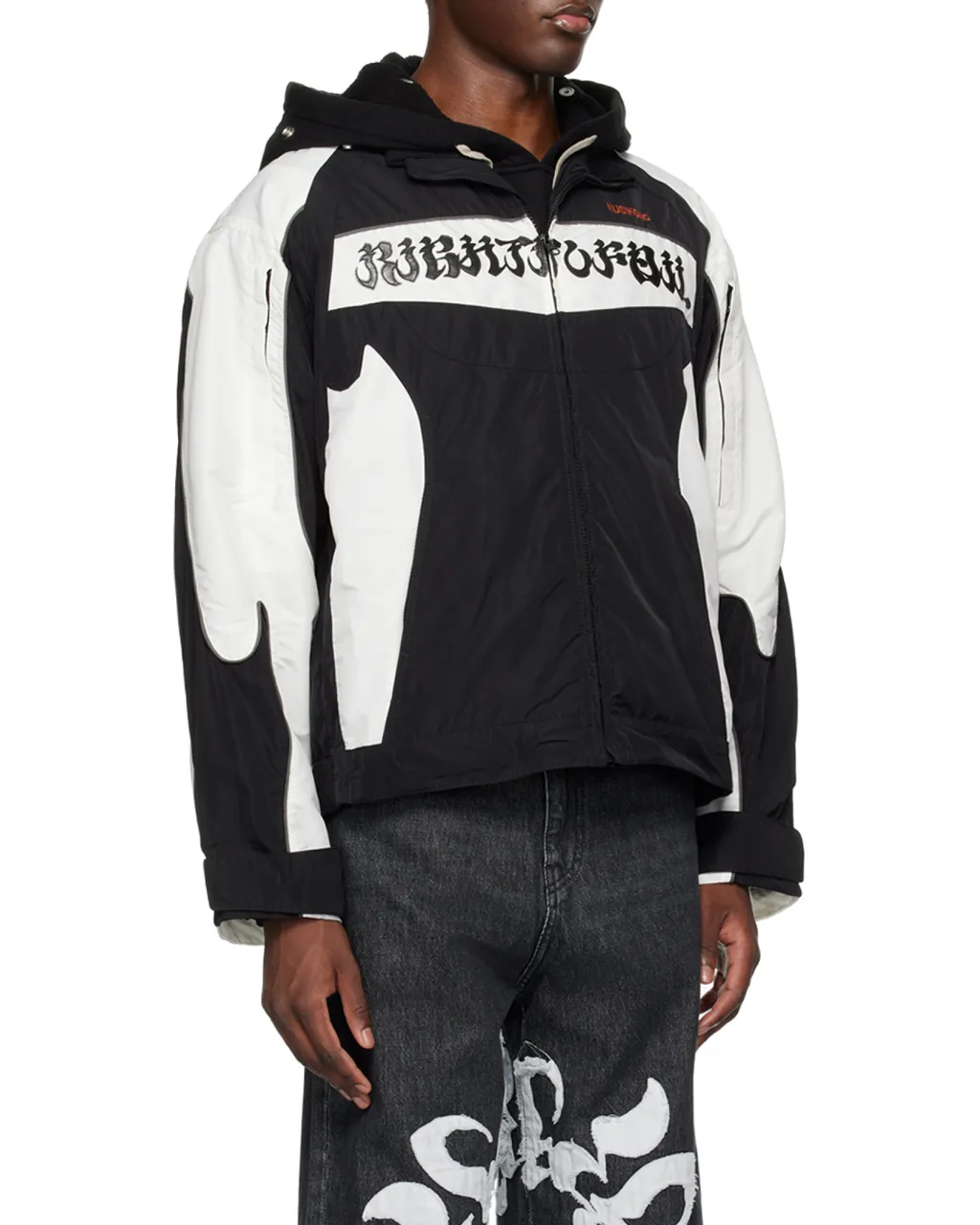Logo Embroidered Rider Jacket