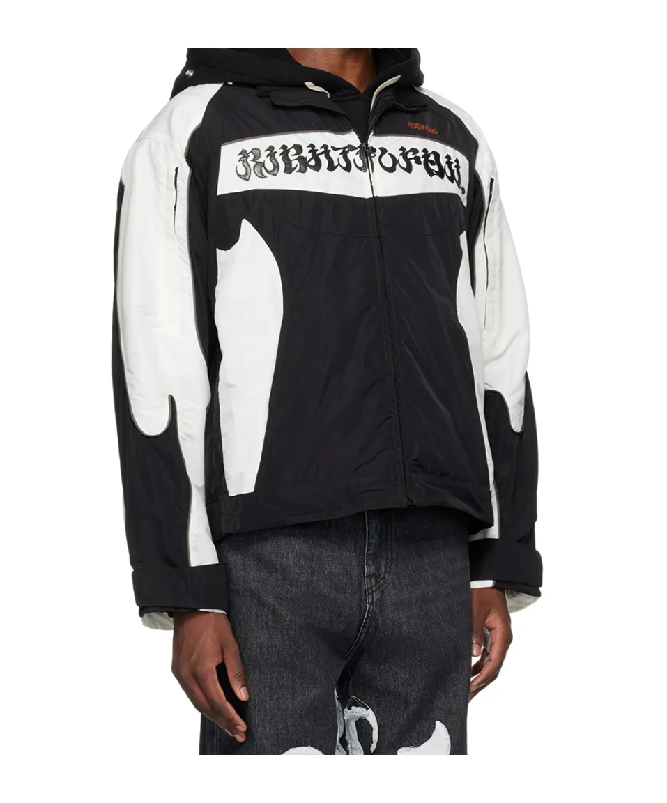 Logo Embroidered Rider Jacket