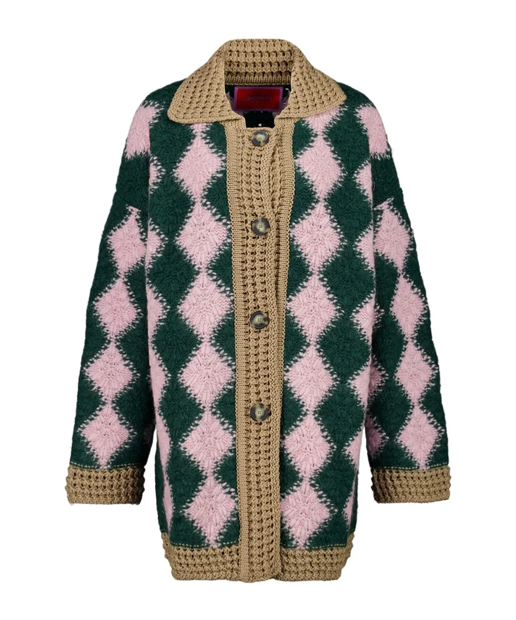 Diamond Pattern Cardigan