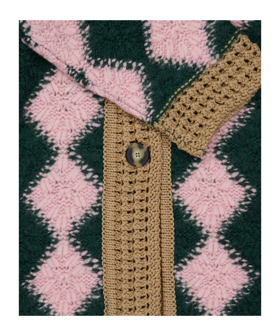 Diamond Pattern Cardigan