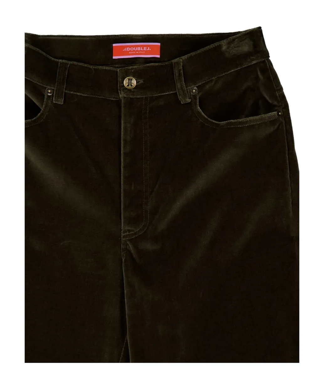 Flared Cotton Trousers