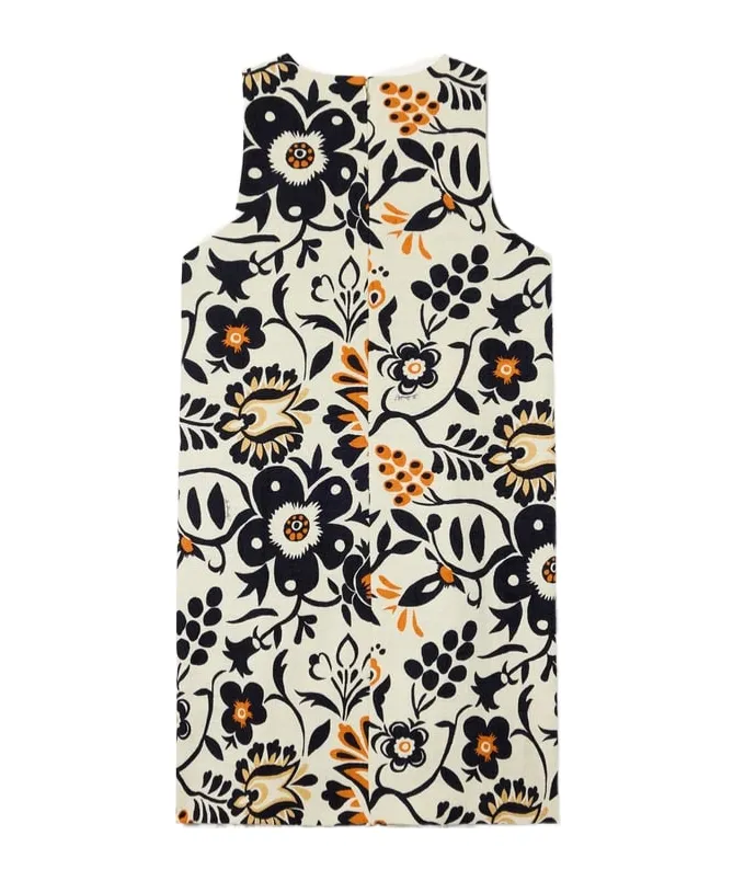 Racer Floral-Print Mini Dress
