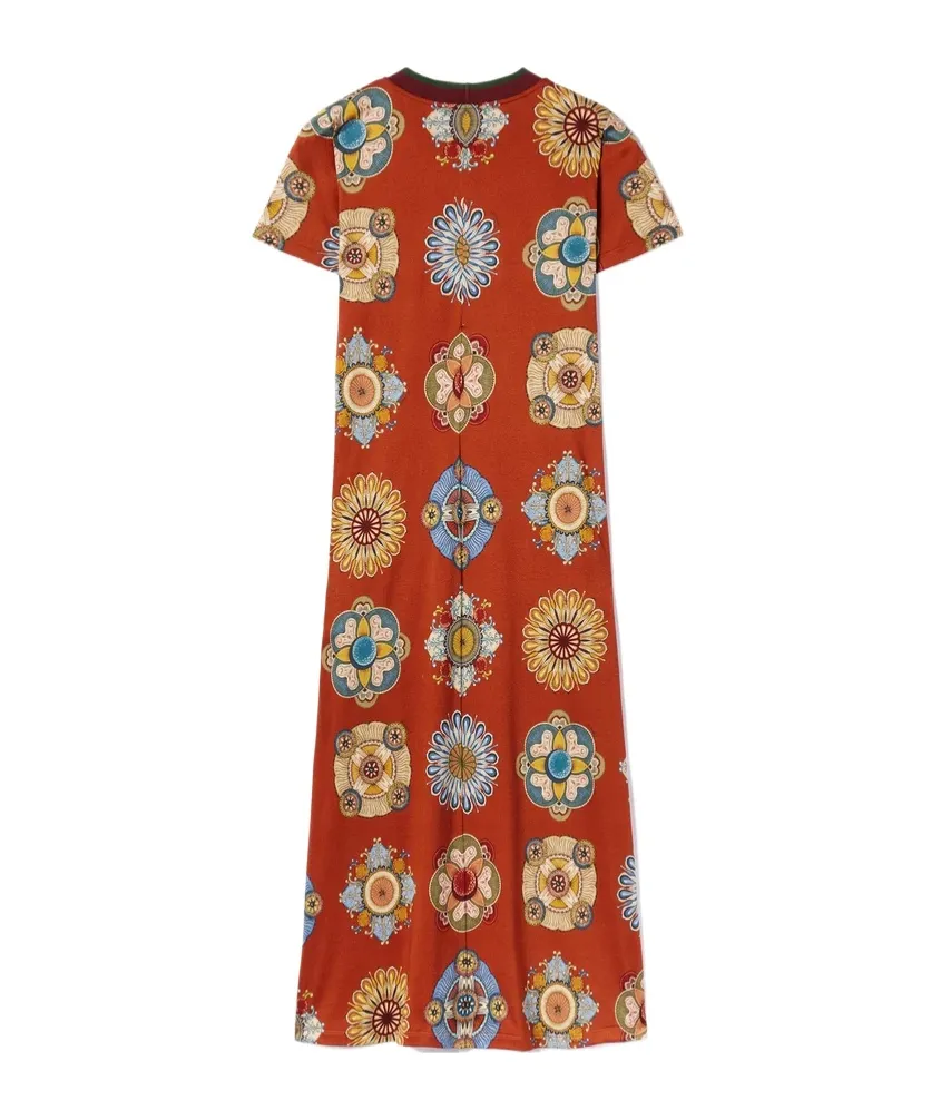 Floral-Print Swing Dress