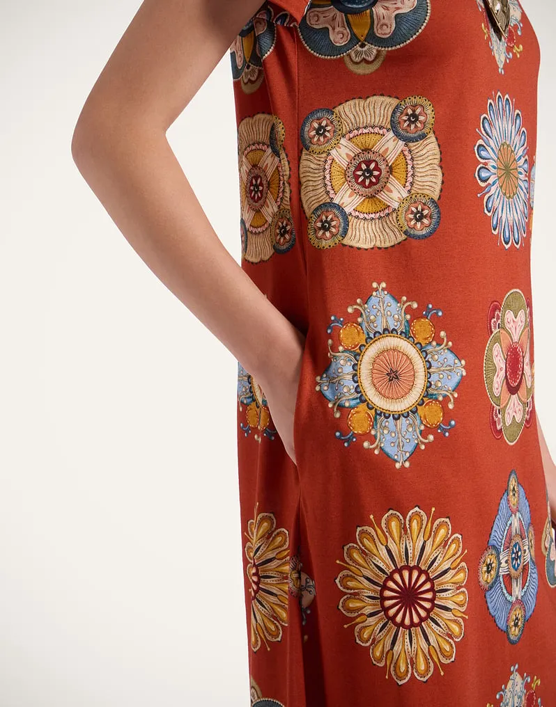 Floral-Print Swing Dress
