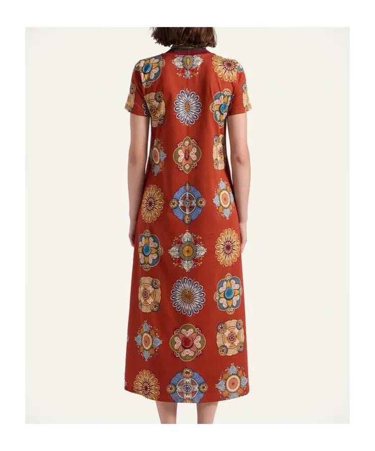 Floral-Print Swing Dress