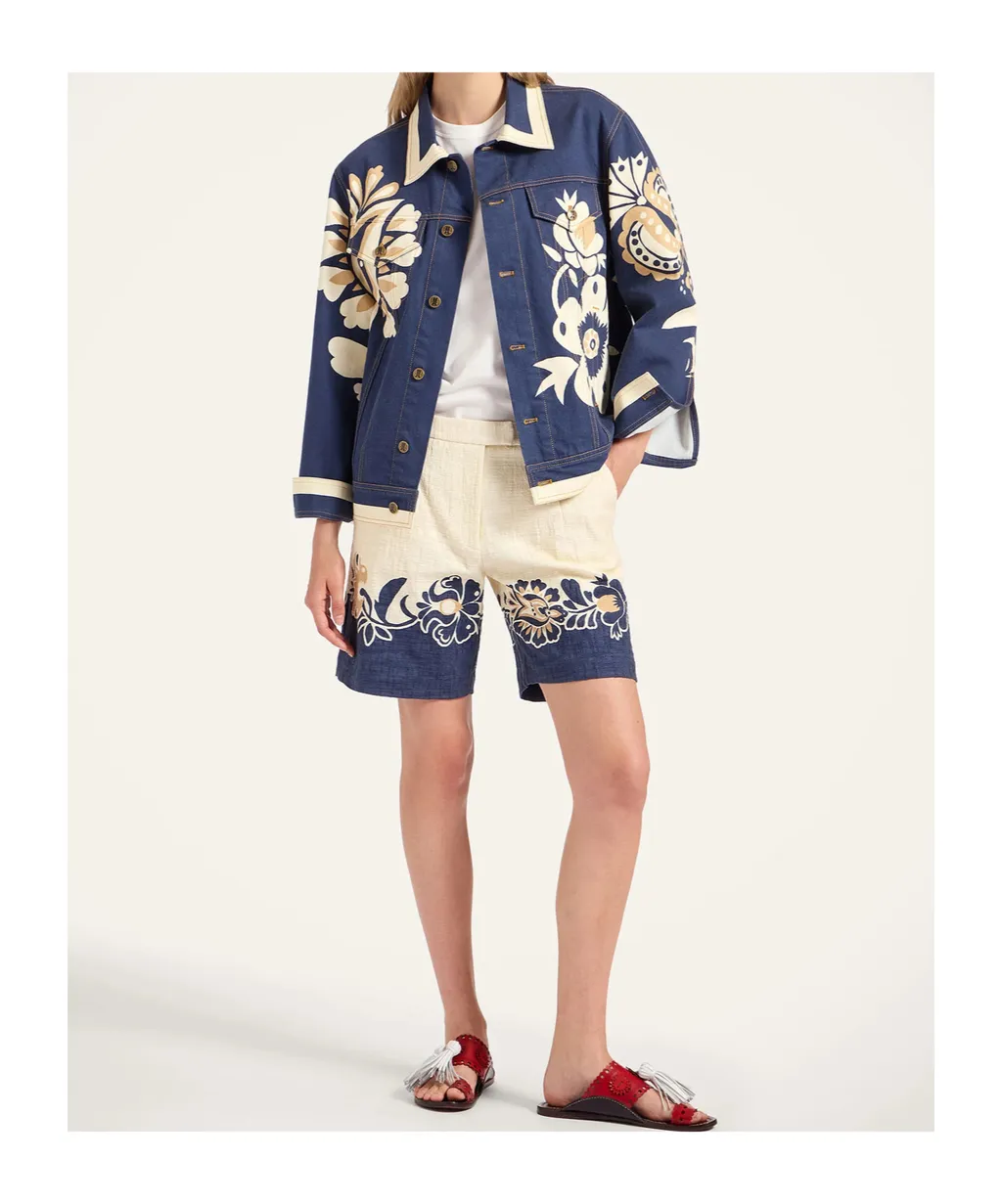 Floral-Print Shorts