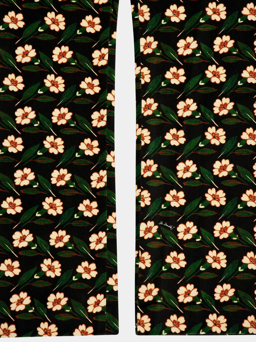 Floral-Print Cropped Trousers
