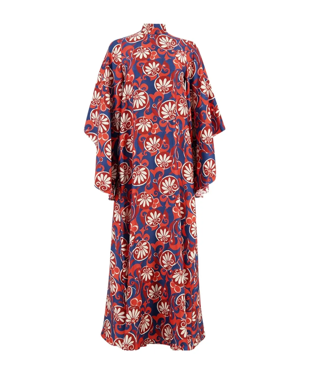 Magnifico Moonflower-Print Silk Dress