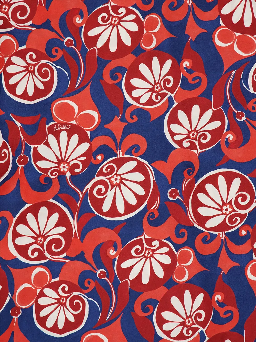 Magnifico Moonflower-Print Silk Dress