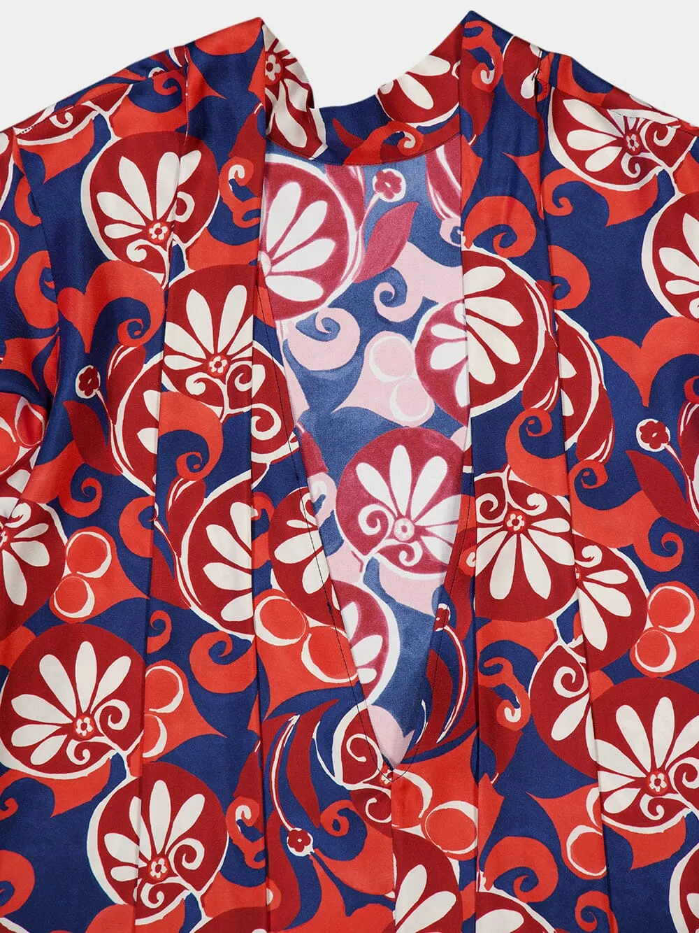 Magnifico Moonflower-Print Silk Dress