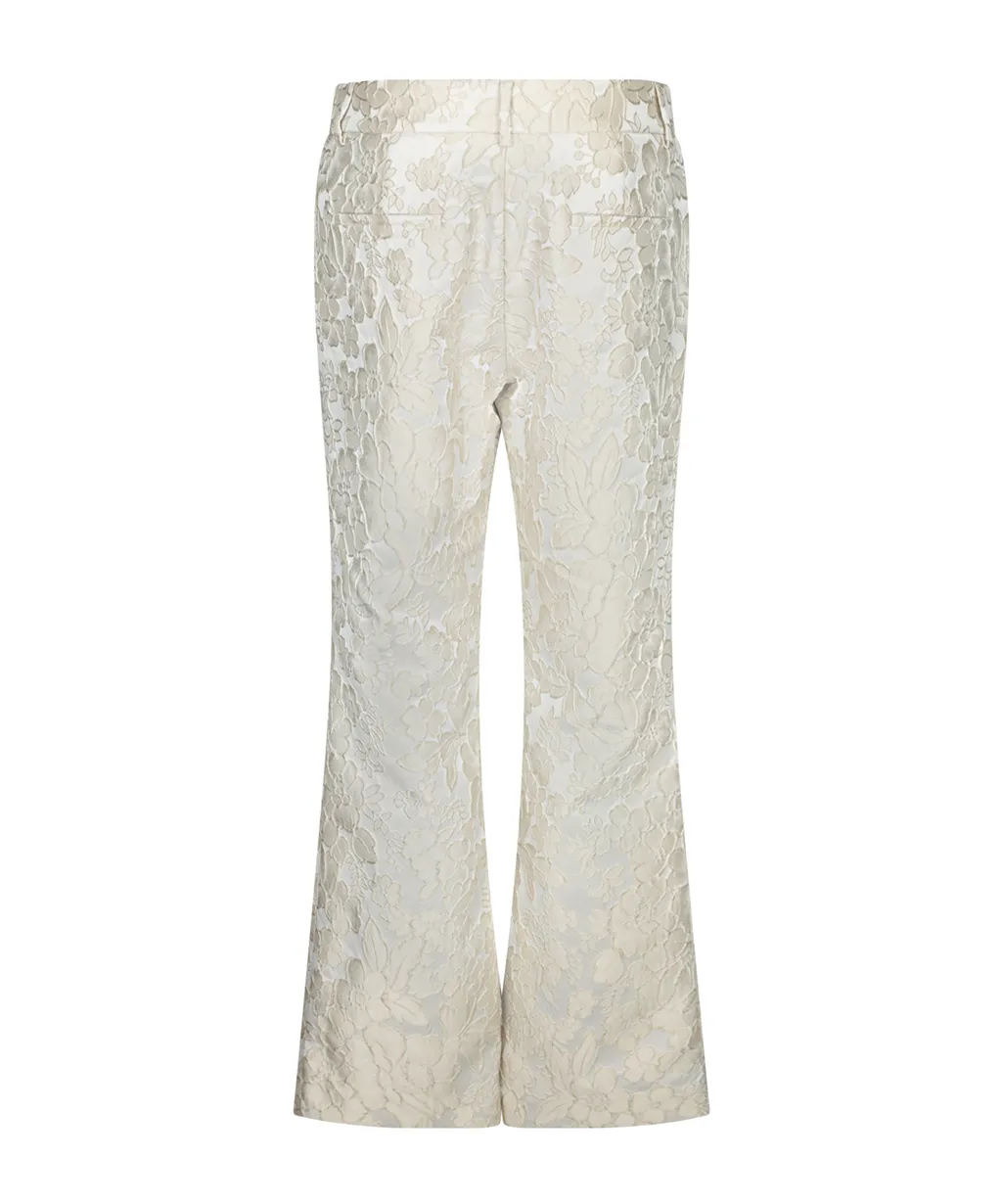 Jacquard Wide-Leg Pants