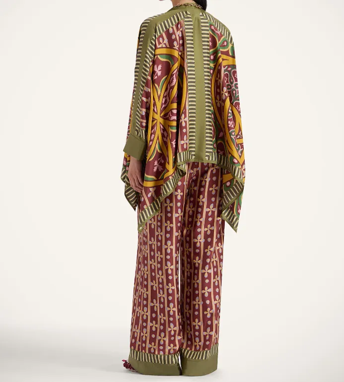 Graphic-Print Palazzo Pants