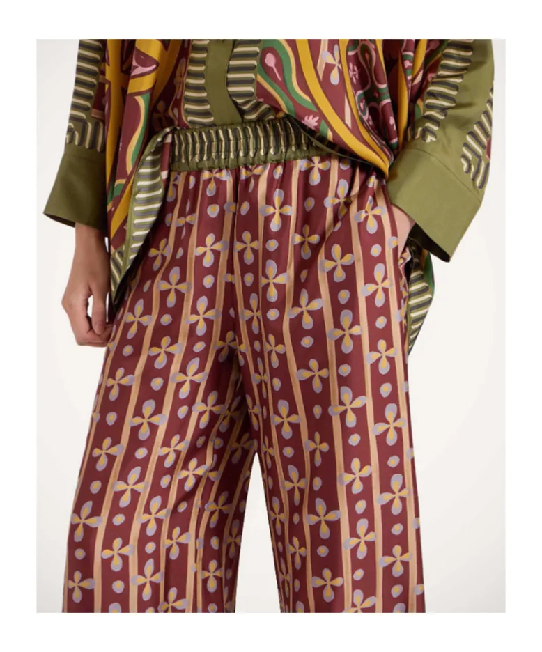 Graphic-Print Palazzo Pants