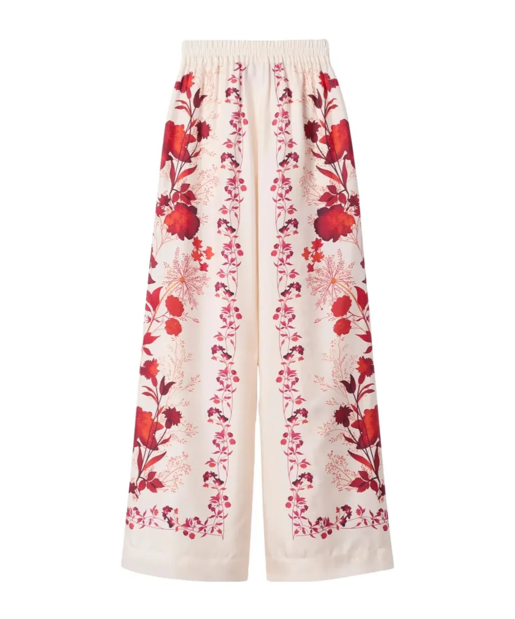 Floral-Print Palazzo Pants