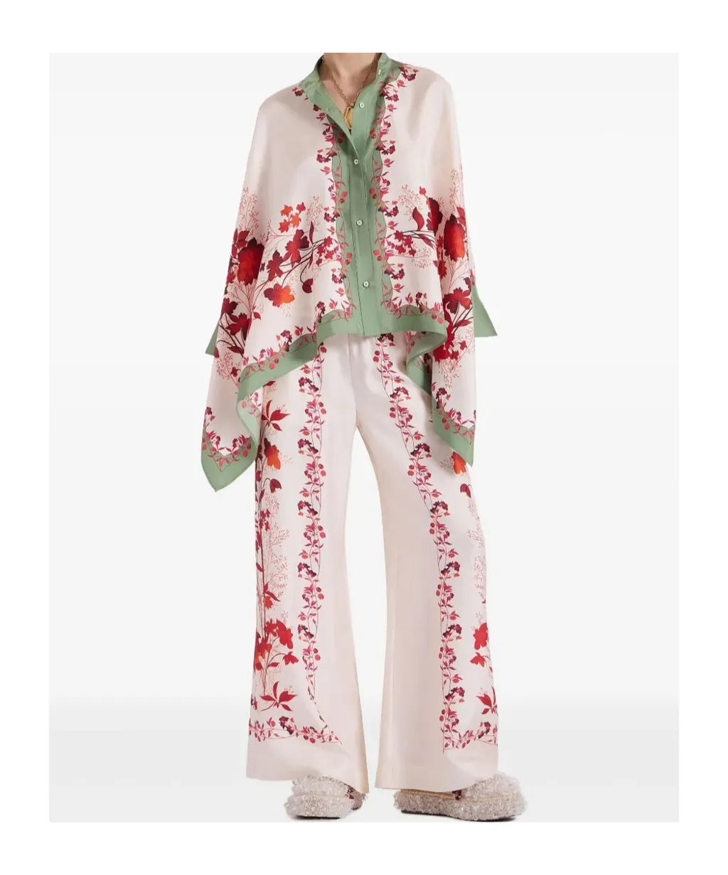 Floral-Print Palazzo Pants