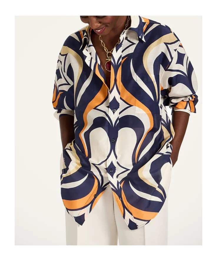 Better Than Your Boyfriend's Abstract-Print Shirt