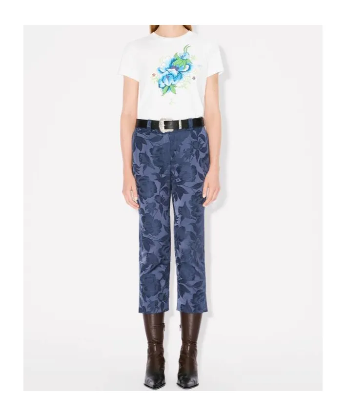 Peonies Printed Crewneck T-Shirt
