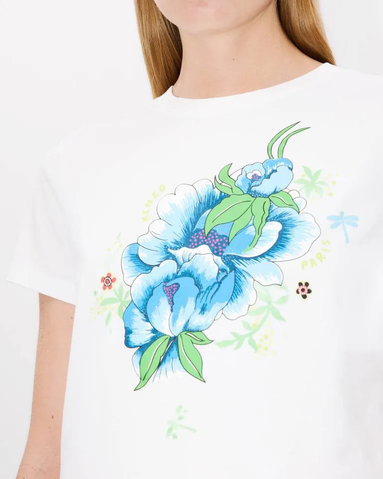 Peonies Printed Crewneck T-Shirt