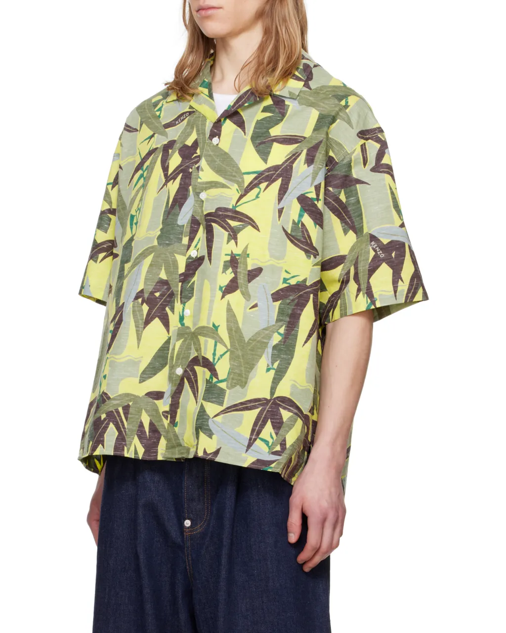 Chiku-Rin Camo Hawaiian Short Sleeved Shirt
