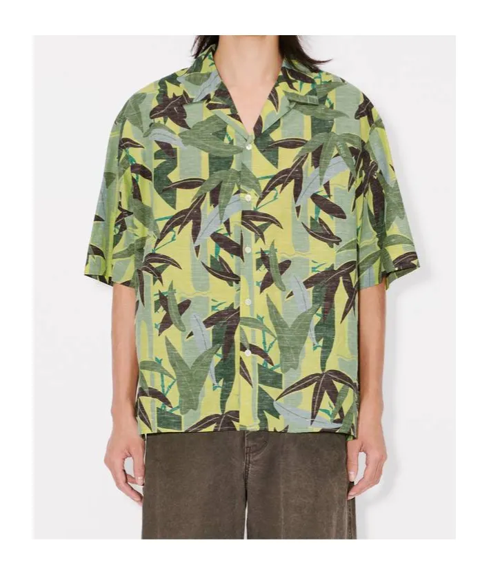 Chiku-Rin Camo Hawaiian Short Sleeved Shirt
