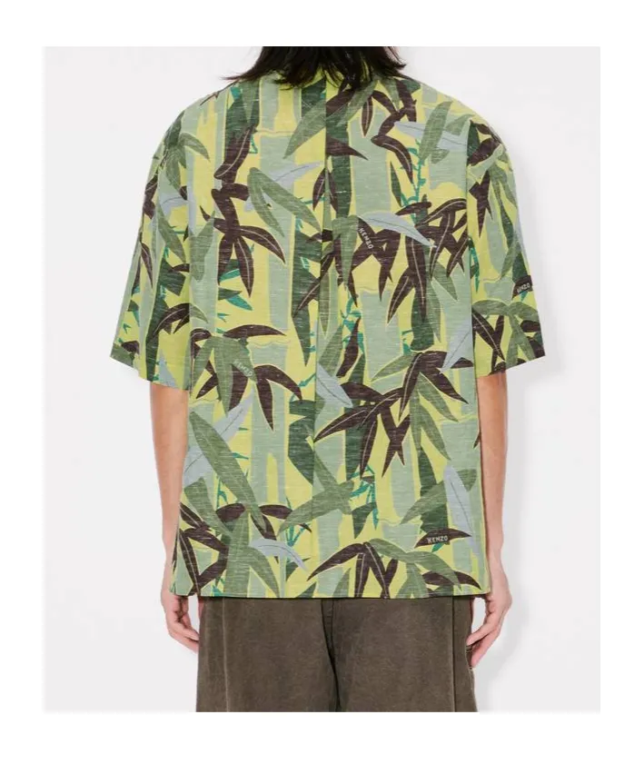 Chiku-Rin Camo Hawaiian Short Sleeved Shirt