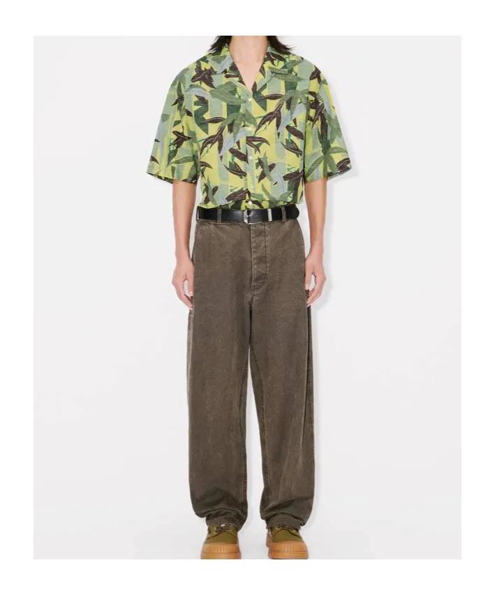 Chiku-Rin Camo Hawaiian Short Sleeved Shirt
