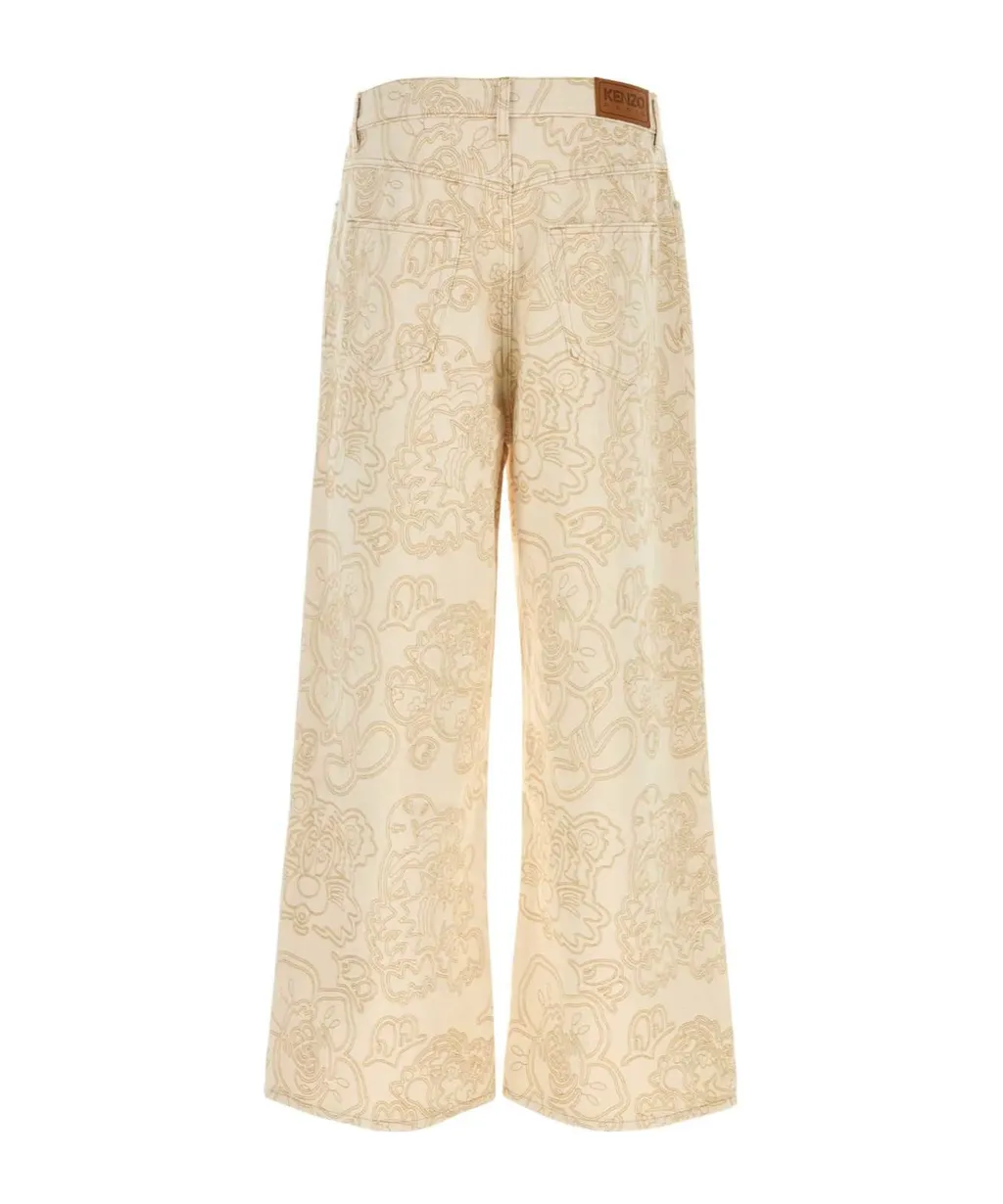 Denim Wide-Leg Jeans