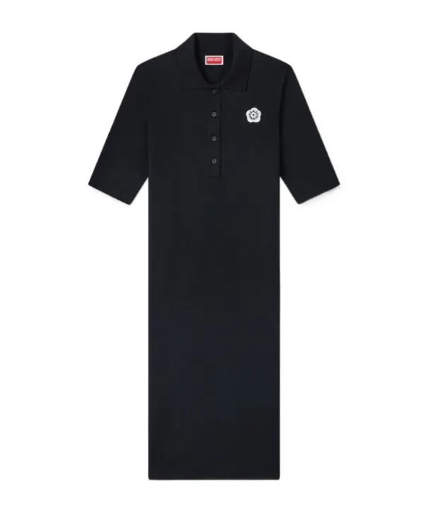 Boke Flower 2.0 Embroidered Rib Polo Dress