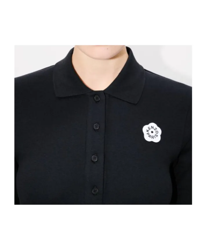 Boke Flower 2.0 Embroidered Rib Polo Dress