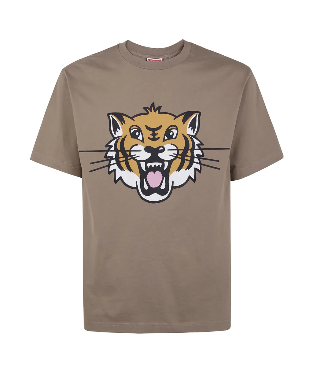 Happy Tiger T-Shirt In Cotton