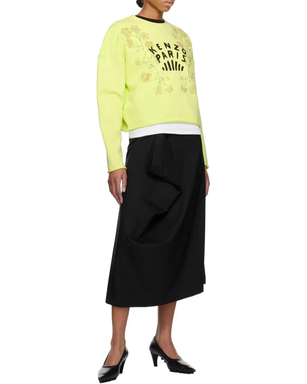 Jungle Flower Sweatshirt In Cotton
