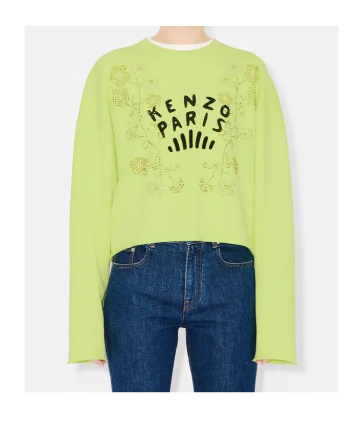 Jungle Flower Sweatshirt In Cotton