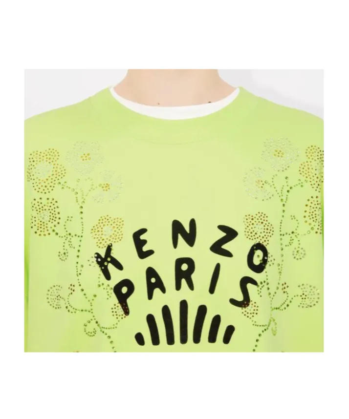 Jungle Flower Sweatshirt In Cotton