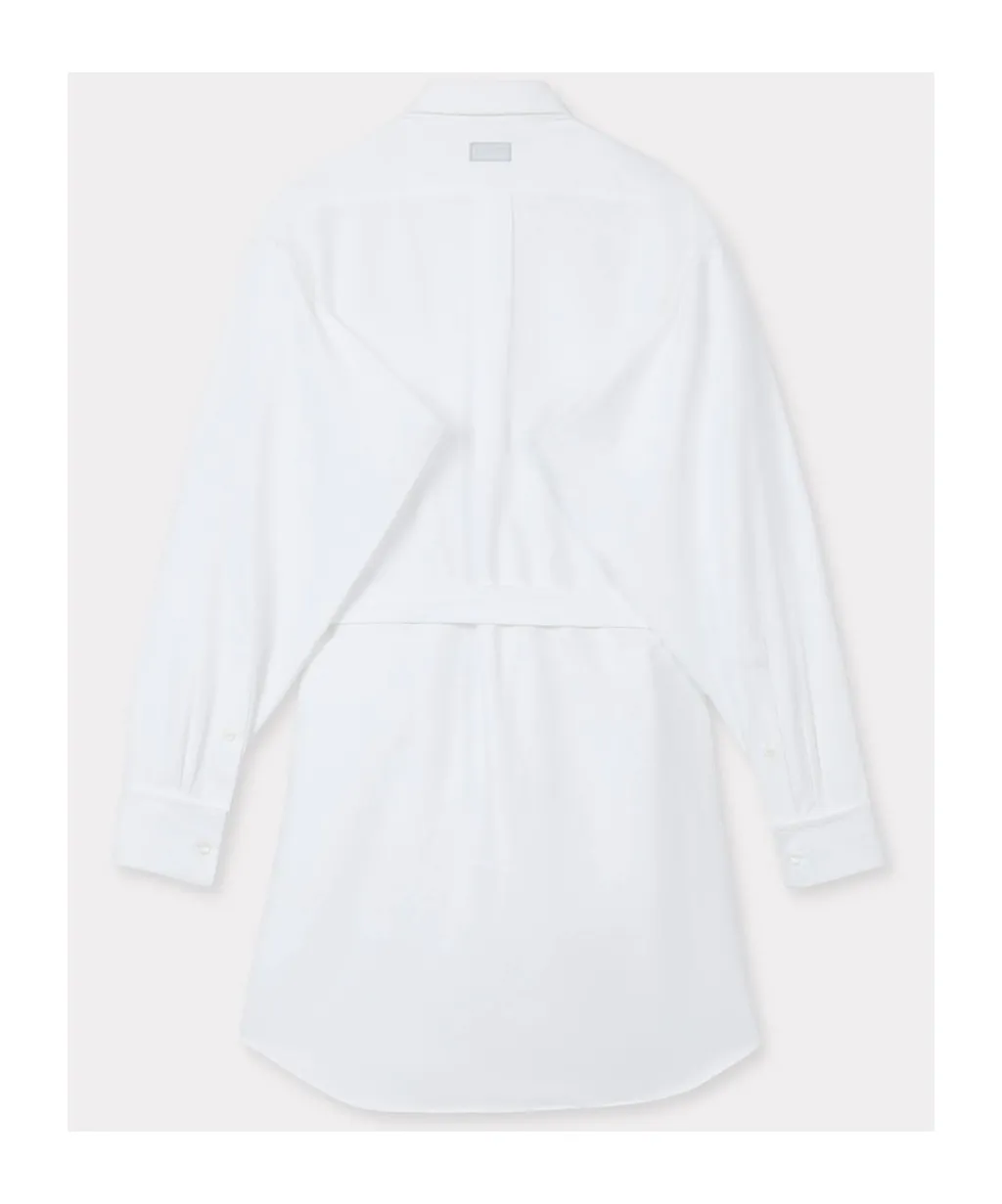 Shirt Dress With Kimono Sleeves In Oxford Cotton