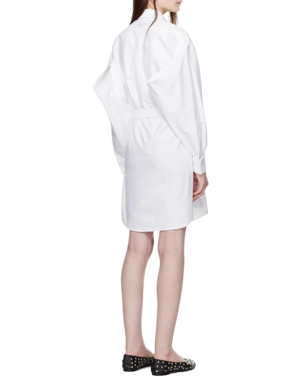 Shirt Dress With Kimono Sleeves In Oxford Cotton