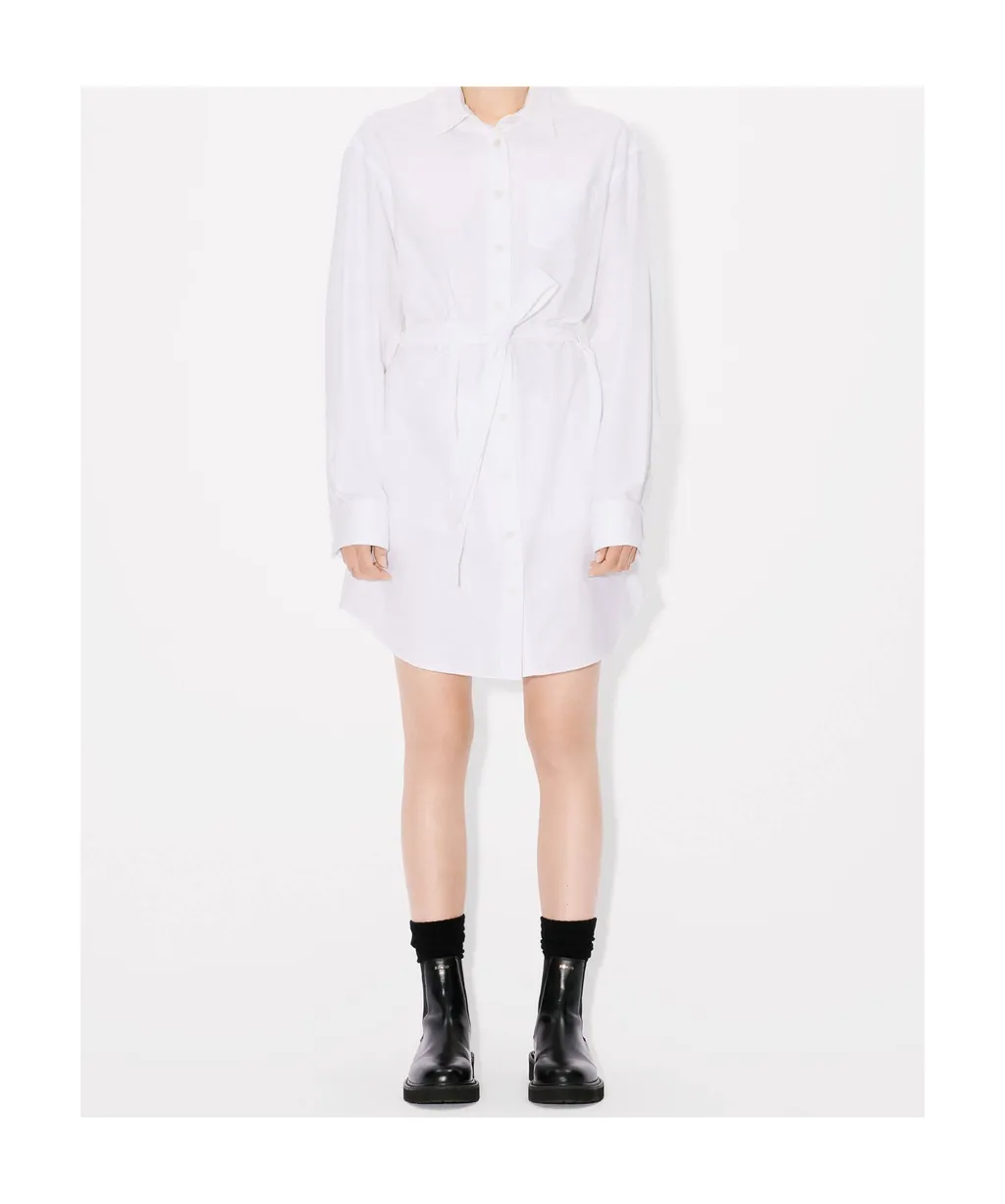 Shirt Dress With Kimono Sleeves In Oxford Cotton