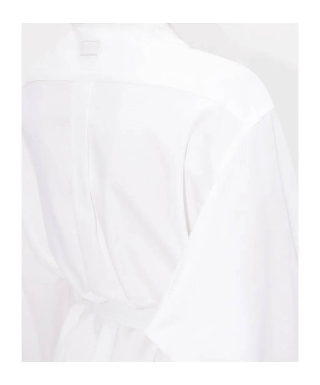 Shirt Dress With Kimono Sleeves In Oxford Cotton